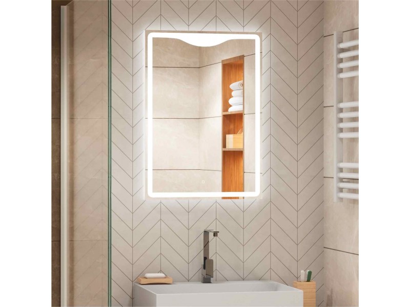 Зеркало для ванной комнаты и прихожей Amaze c  LED-подсветкой и сенсорным выключателем